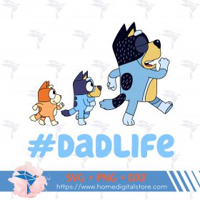 Bluey Family SVG, PNG, DXF