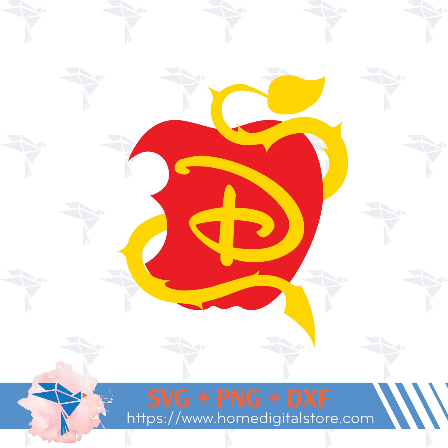 Descendants Apple SVG, PNG, DXF