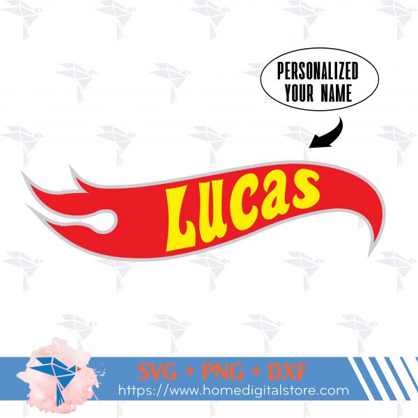 Hot Wheel Custom Name 01