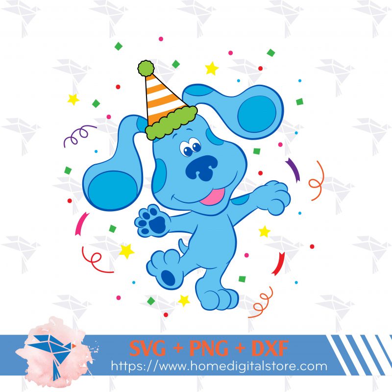 Blues Clues Birthday Numbers SVG, PNG, DXF