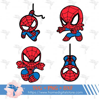 Baby Spiderman SVG, PNG, DXF