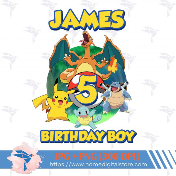 Birthday Pokemon PNG, JPG