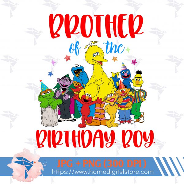 Brother of the Birthday Boy Seasame Street