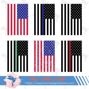 US Flag Vertical