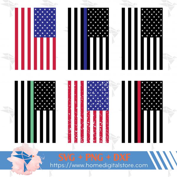 US Flag Vertical