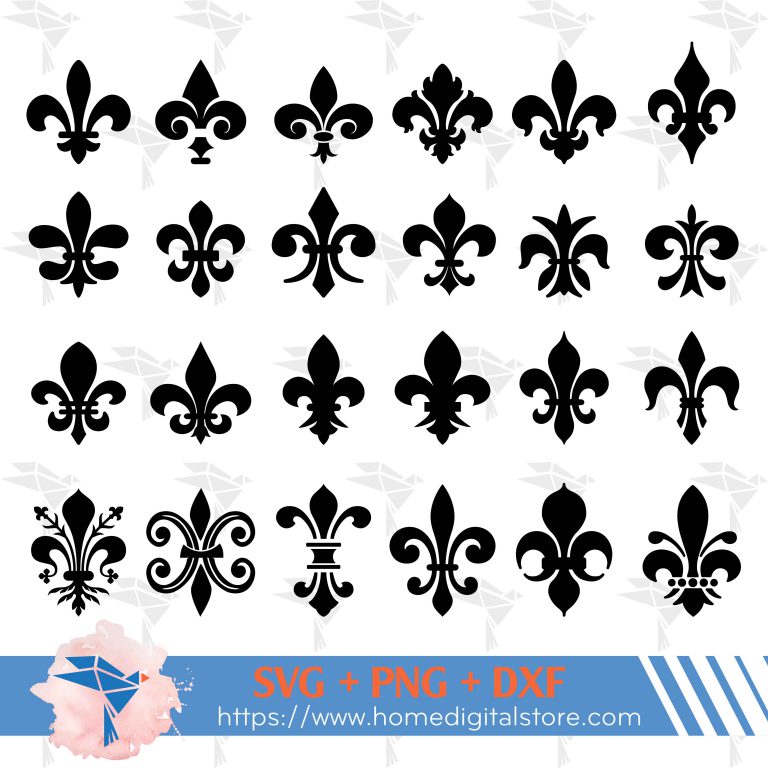 Fleur De Lis SVG, PNG, DXF