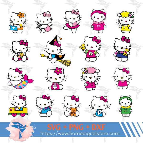 10 Cool Hello Kitty SVG Designs for Digital Projects