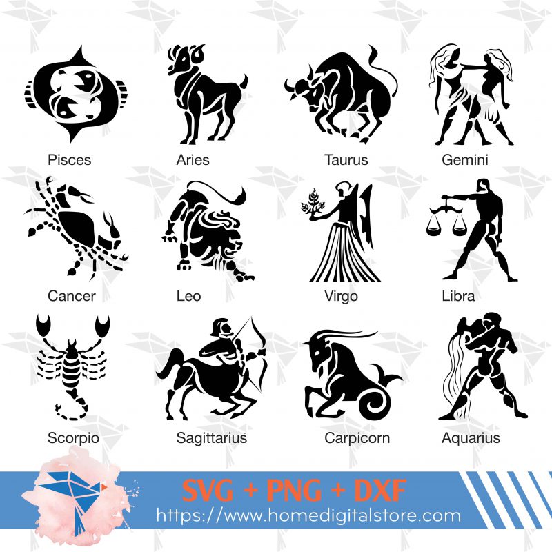 Horoscope Sign SVG, PNG, DXF