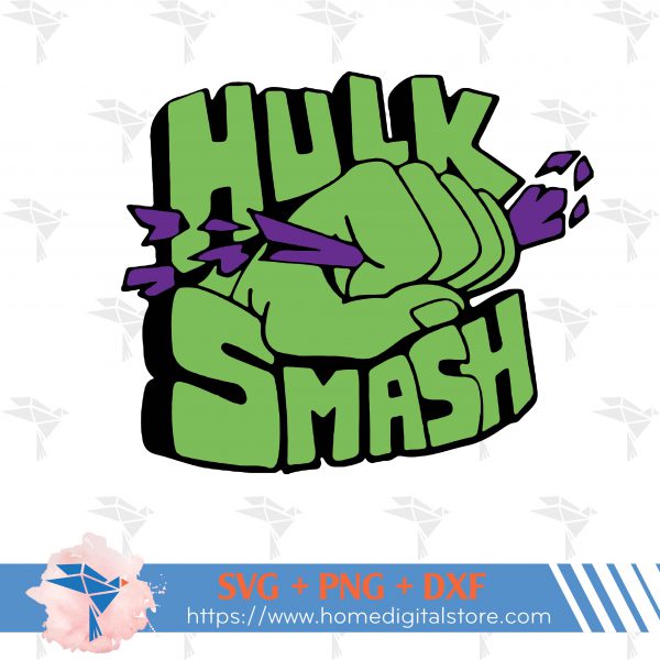 Hulk Smash Free SVG, PNG, DXF