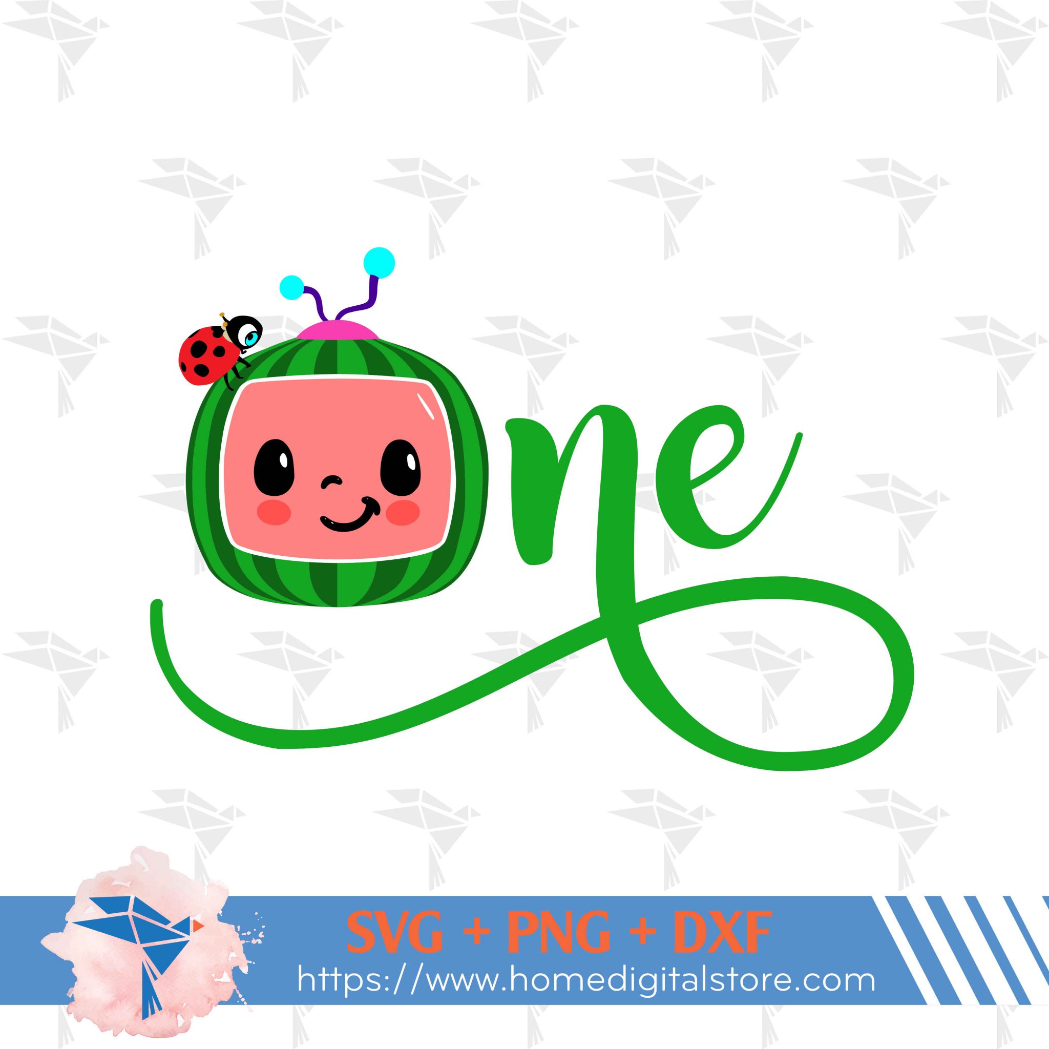 One Birthday Cocomelon SVG, PNG, DXF