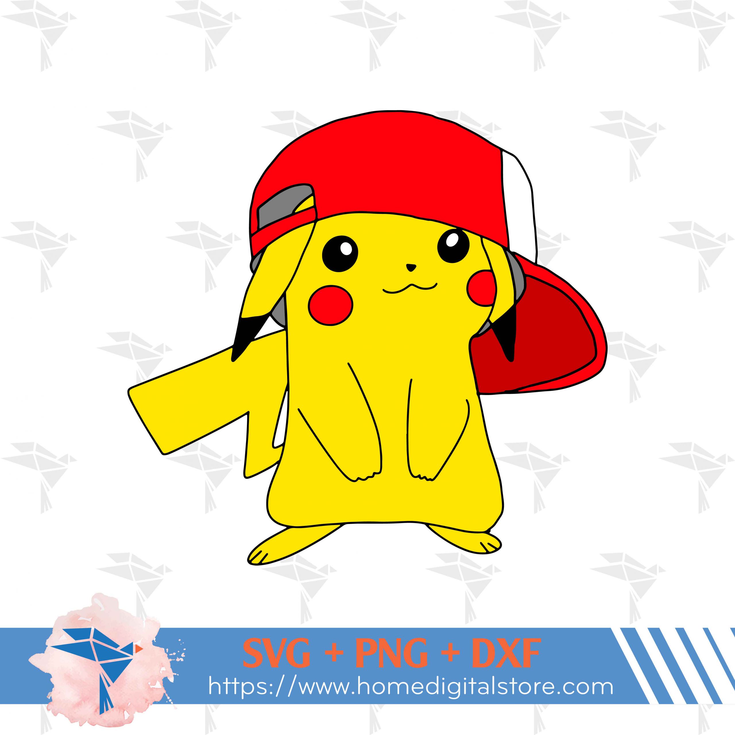 HOW TO DRAW PIKACHU WITH CAP 