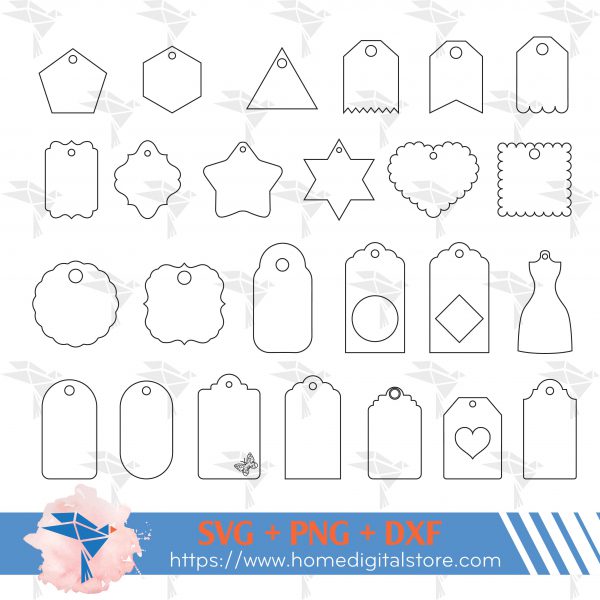 Gift Tag Outline