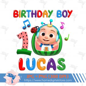 1st Birthday Boy Cocomelon