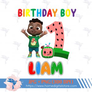 1st Birthday Boy Cocomelon