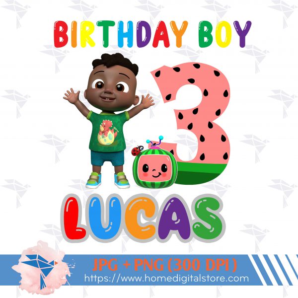 3rd Birthday Boy Cocomelon