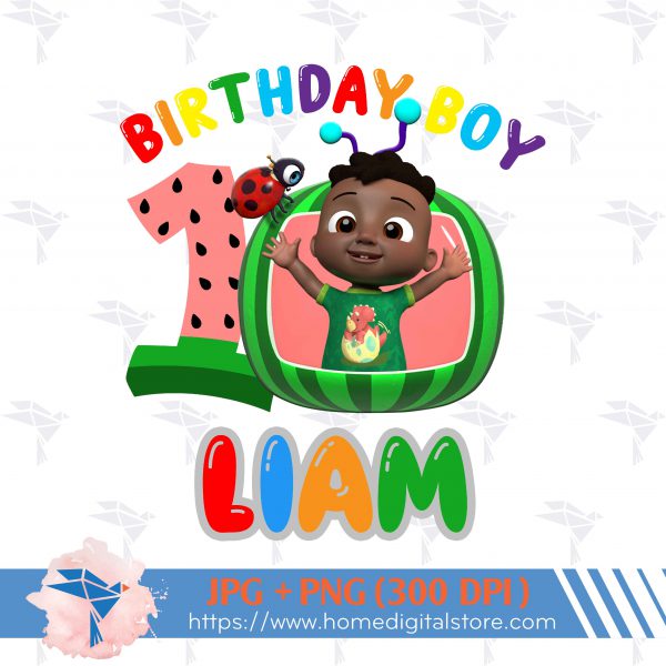 1st Birthday Boy Cocomelon