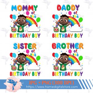 Cocomelon Birthday Boy Family