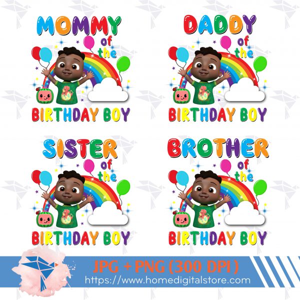 Cocomelon Birthday Boy Family