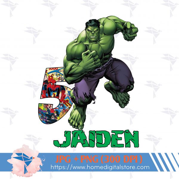 Birthday Boy Hulk PNG, JPG