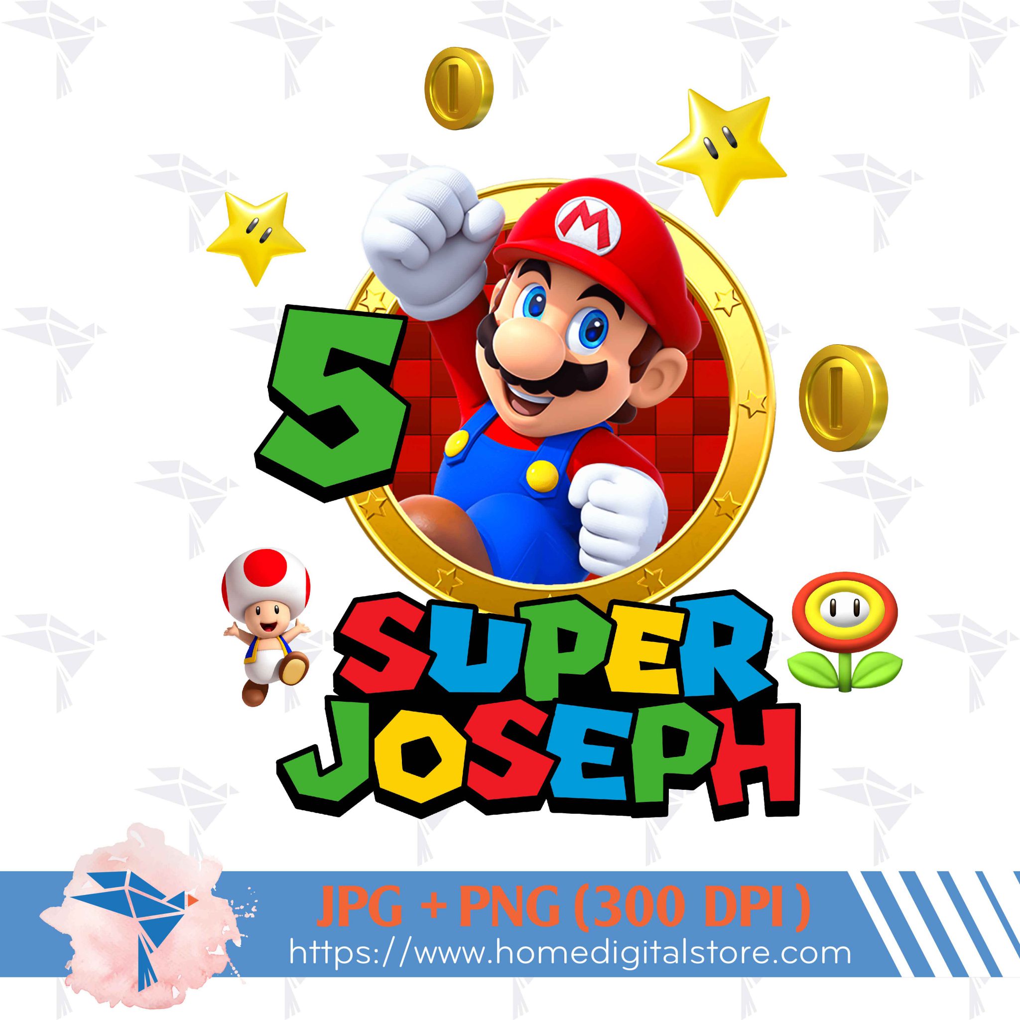 Birthday Boy Super Mario PNG, JPG