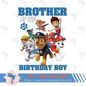 Brother of the Paw Patrol Birthday Boy