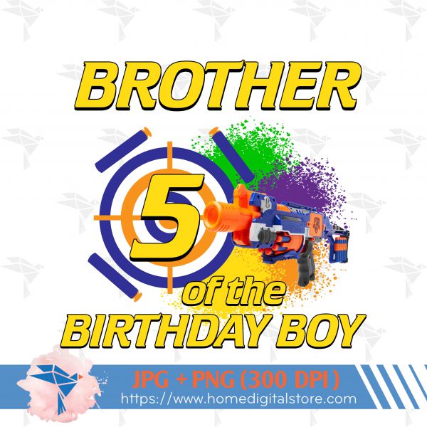 Brother of Birthday Boy NERF