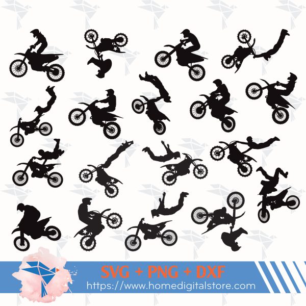 Dirt Bike Silhouette