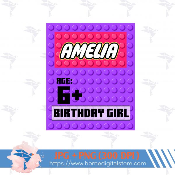 Lego Birthday Girl