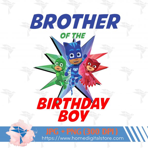 Brother of the Birthday Boy PJ Mask