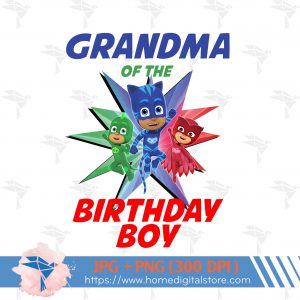 Grandma of the Birthday Boy PJ Mask