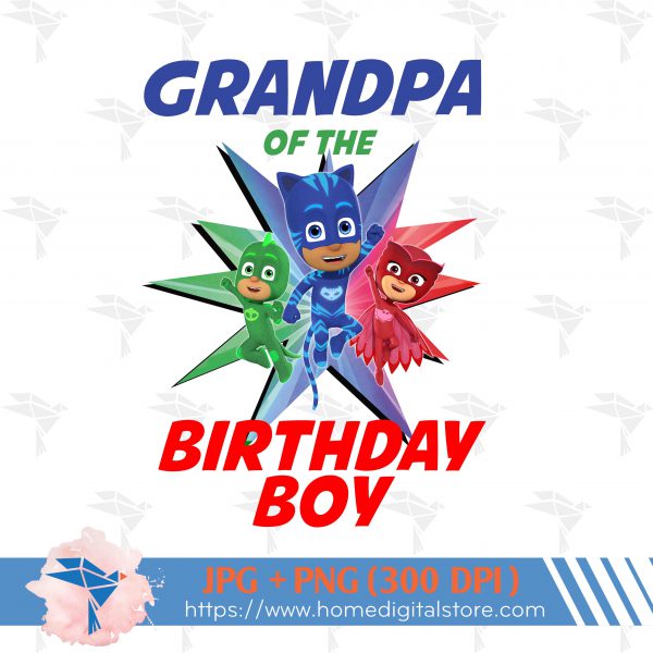Grandpa of the Birthday Boy PJ Mask