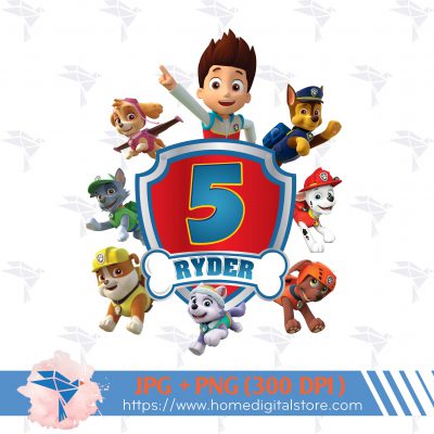 Birthday Boy Paw Patrol PNG, JPG