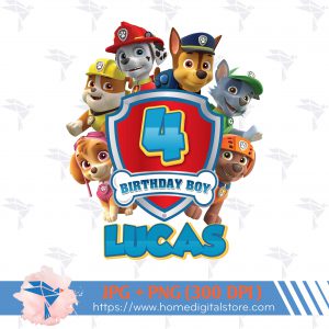 Paw Patrol Birthday Boy PNG, JPG