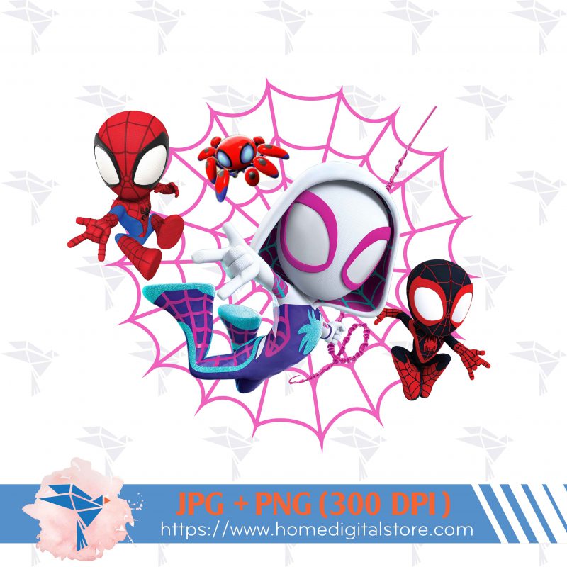 Spidey and His Friend PNG, JPG