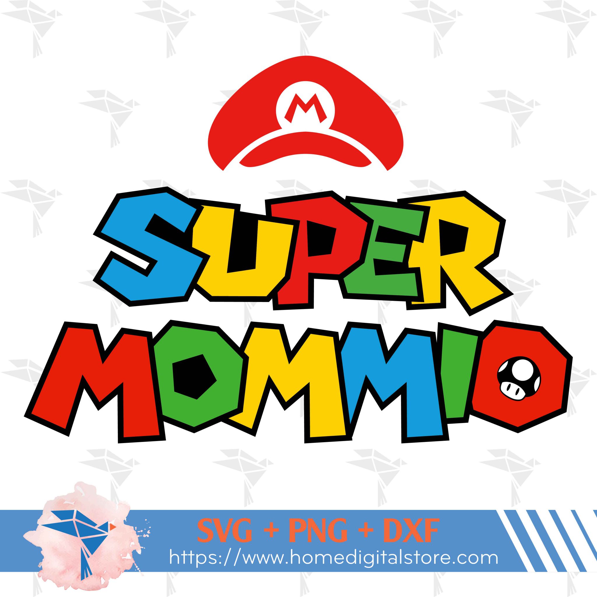 Super Mommio SVG, PNG, DXF