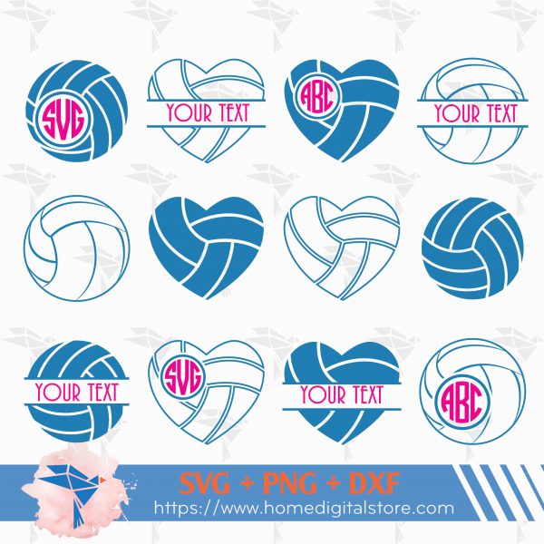 Volleyball Monogram