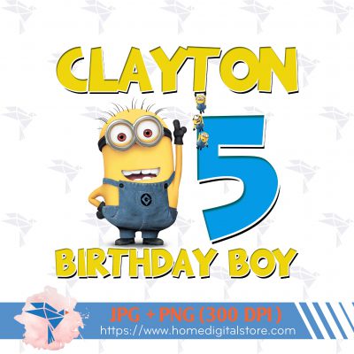 Minion Birthday Boy PNG, JPG