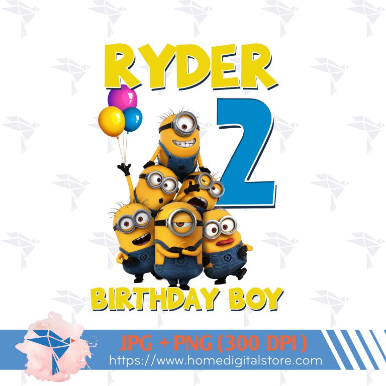 Birthday Boy Minion PNG, JPG