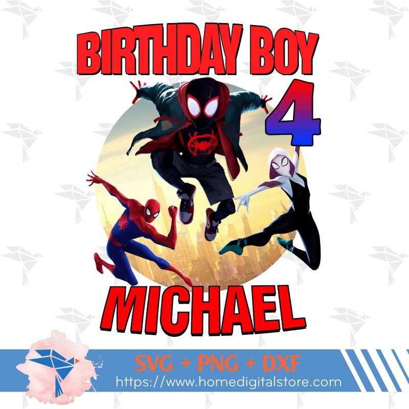 Birthday Boy Spidey PNG, JPG