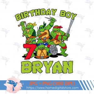Birthday Boy Ninja Turtle