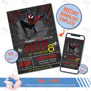 Spiderman Birthday Card