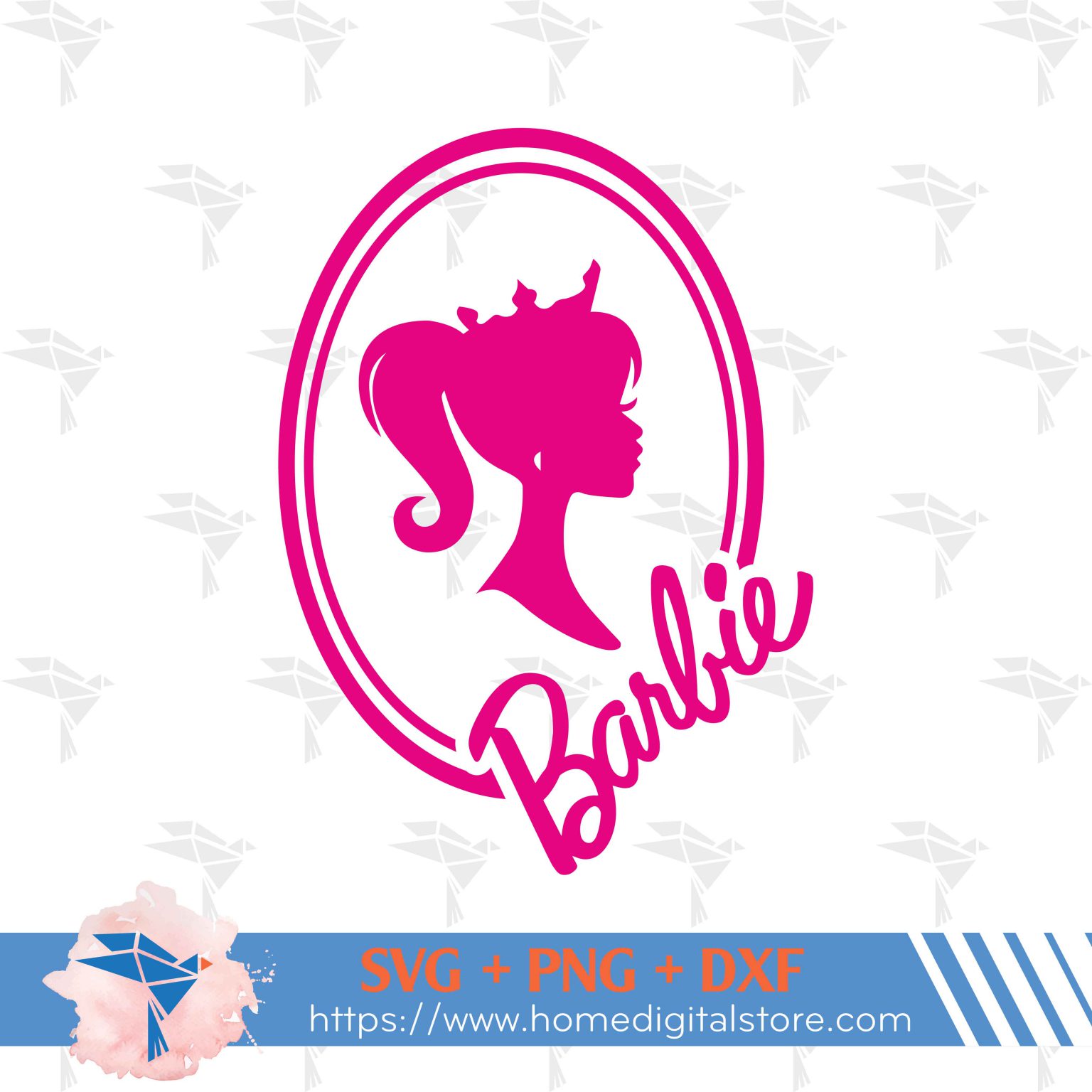 Barbie Head Svg Png Dxf 4623