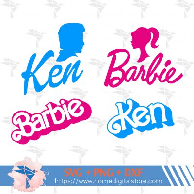 Barbie Ken SVG, PNG, DXF