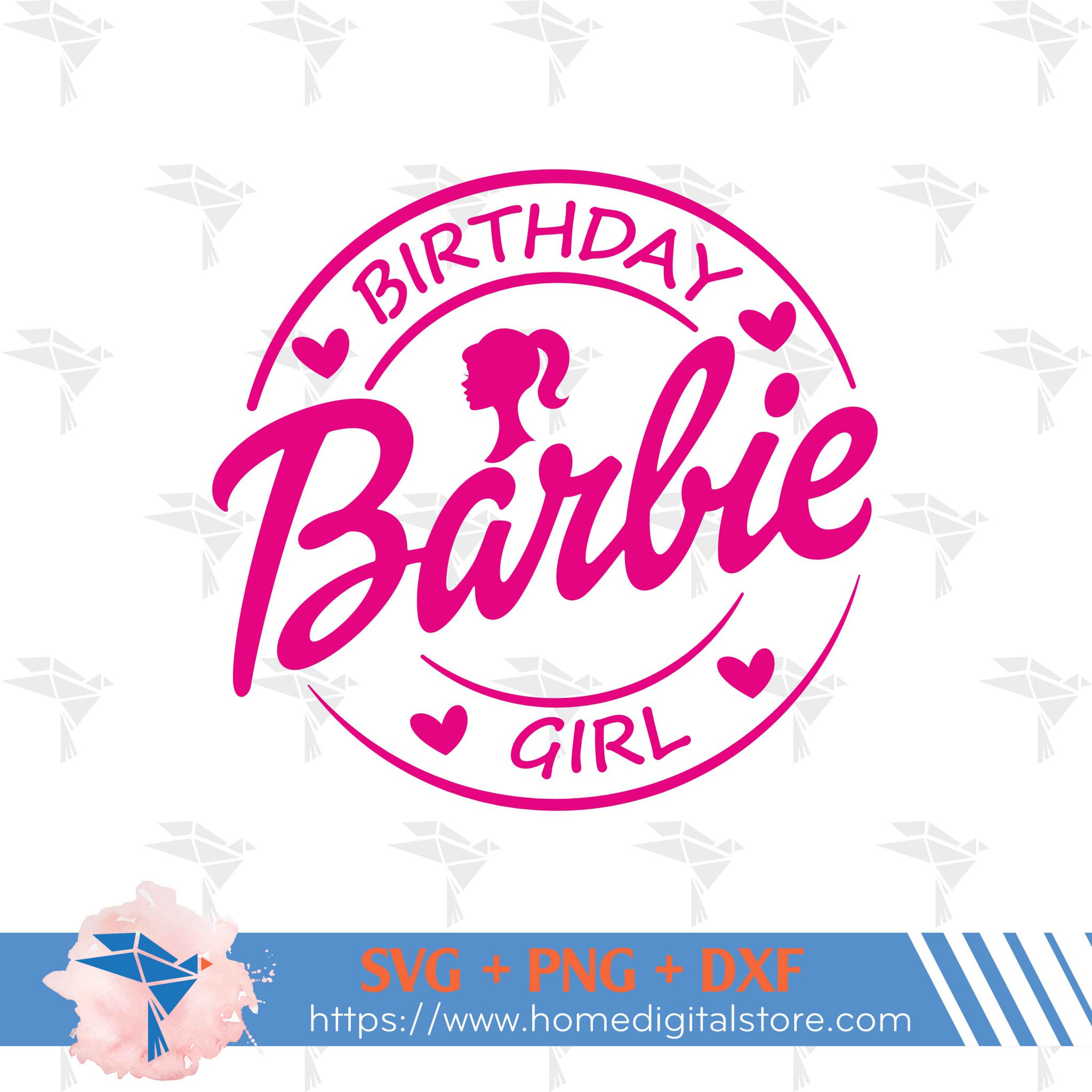 Birthday Girl Barbie SVG, PNG, DXF