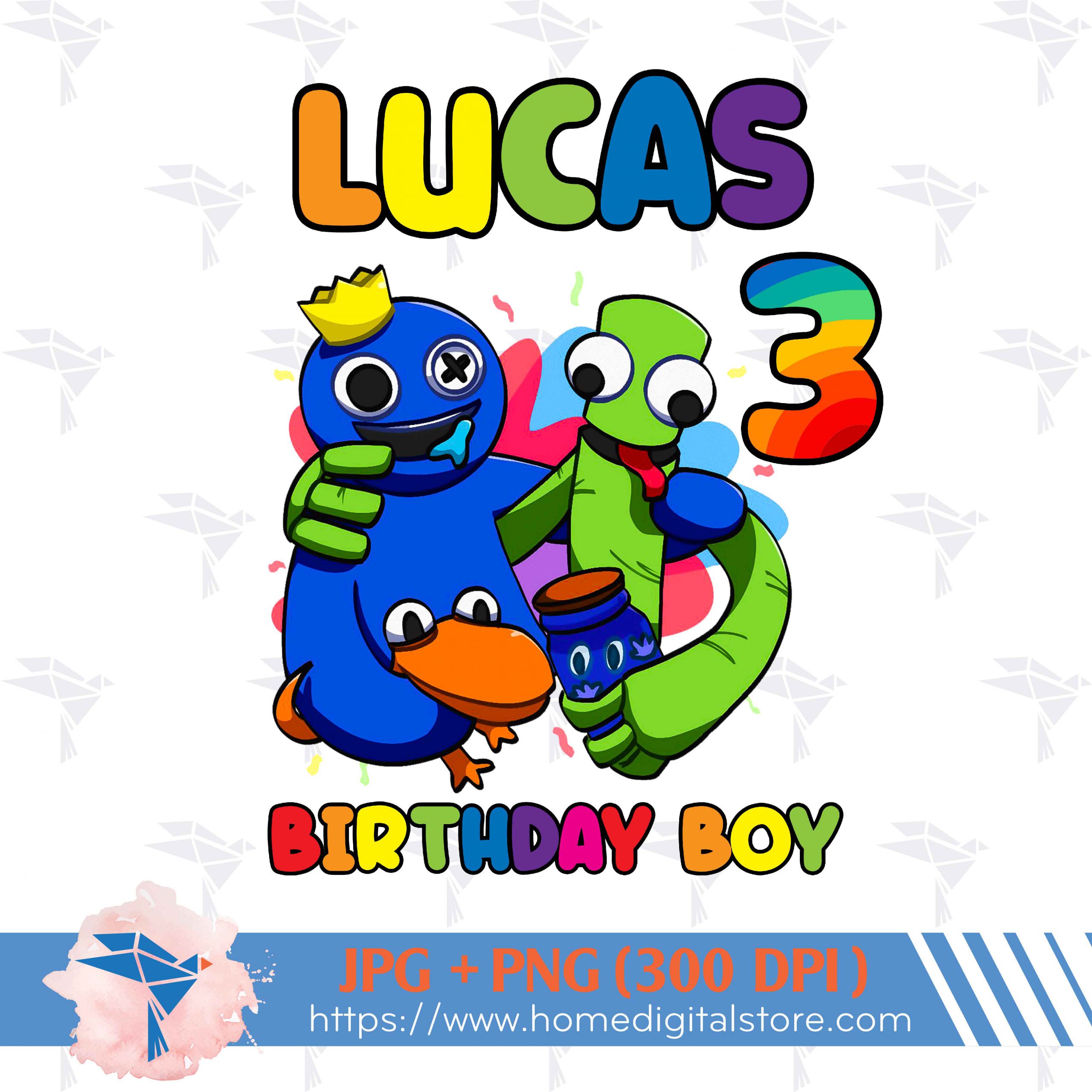 Rainbow Friend Birthday Boy PNG, JPG. Instant download files for Design,  Photography, Printing, or more