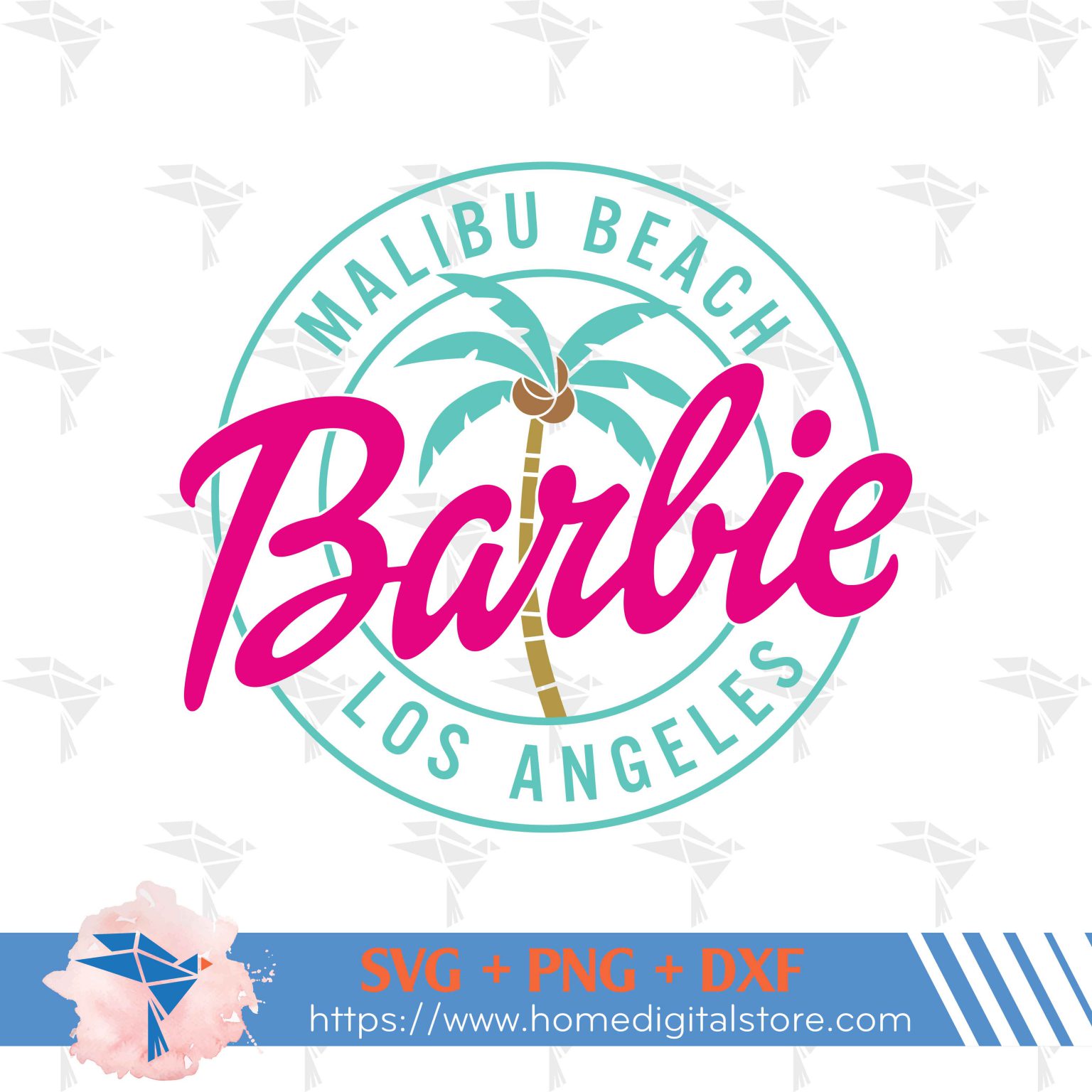 Barbie Malibu Beach SVG, PNG, DXF