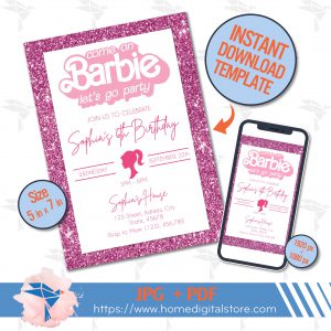 Birthday Invitation Barbie