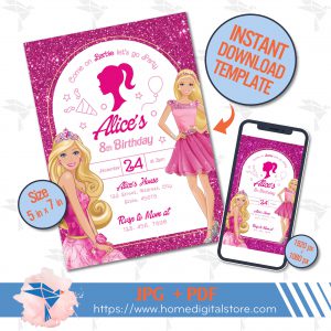 Birthday Invitation Barbie