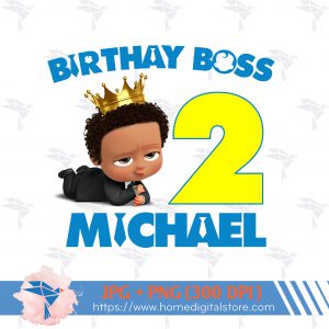 Afro Birthday Boy Boss Family 01