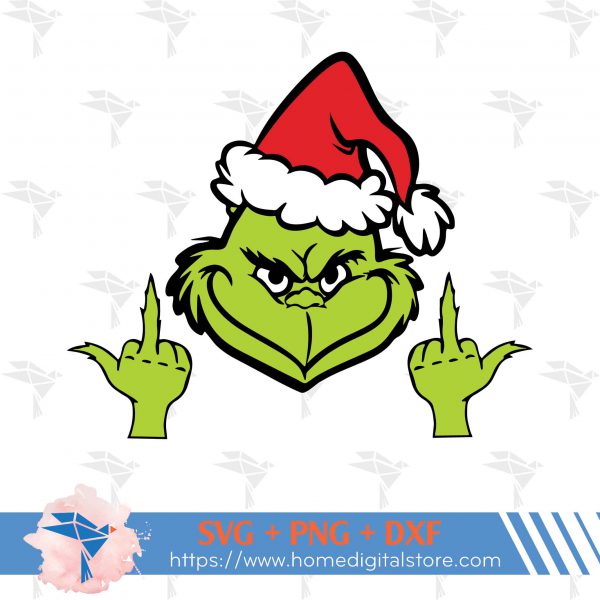 Grinch Middle Finger